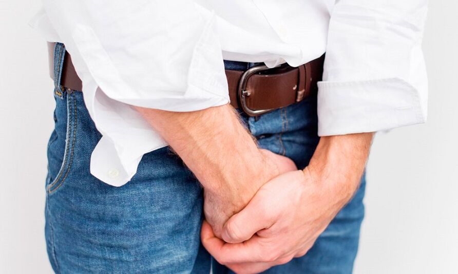 Schmerzen in der Leistengegend mit Prostatitis